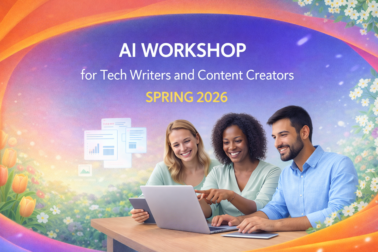 AI Workshop for Tech Writers and Content Creators illustration
