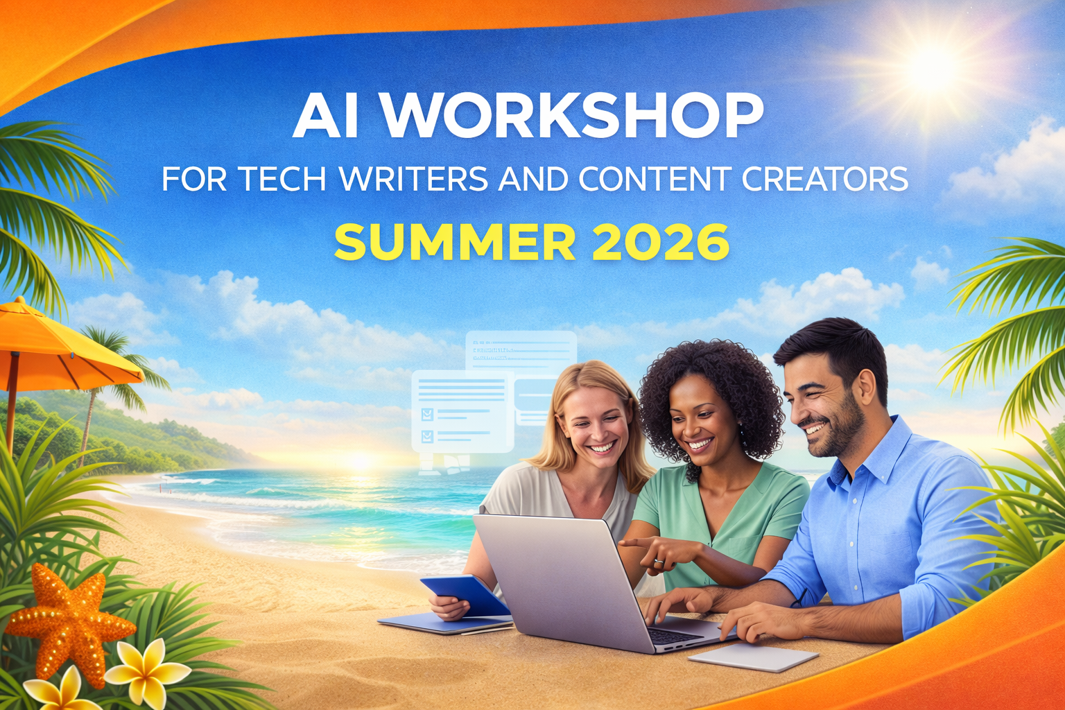 AI Workshop for Tech Writers and Content Creators illustration