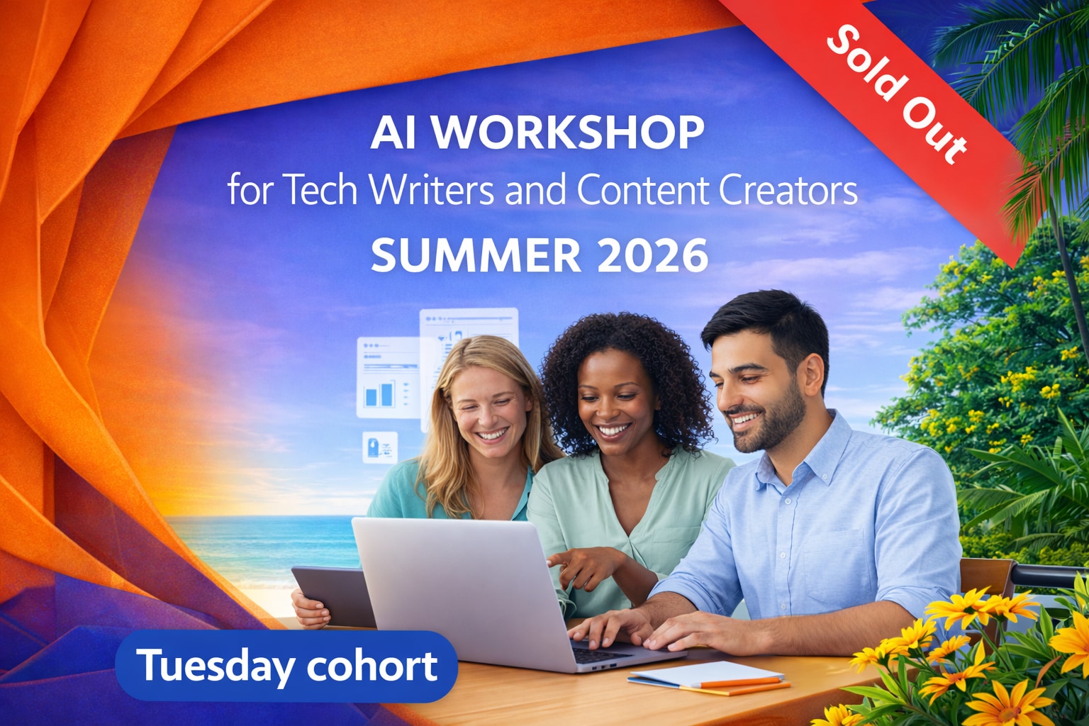 AI Workshop for Tech Writers and Content Creators illustration