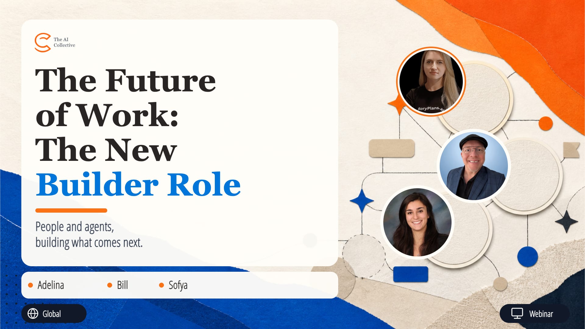 The Future of Work: The New Builder Role event artwork from The AI Collective