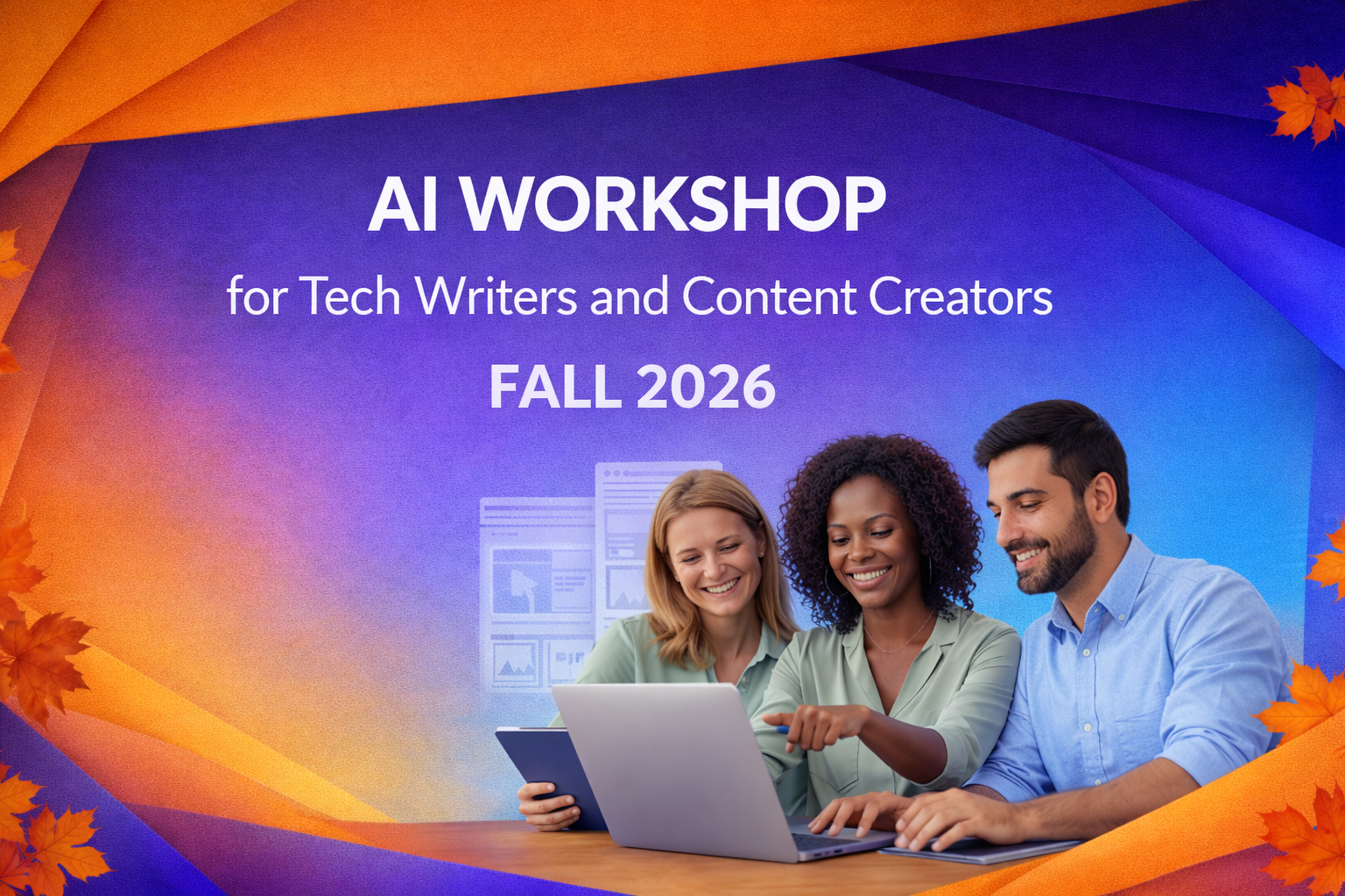 Open graph image for the AI Workshop for Tech Writers and Content Creators training program