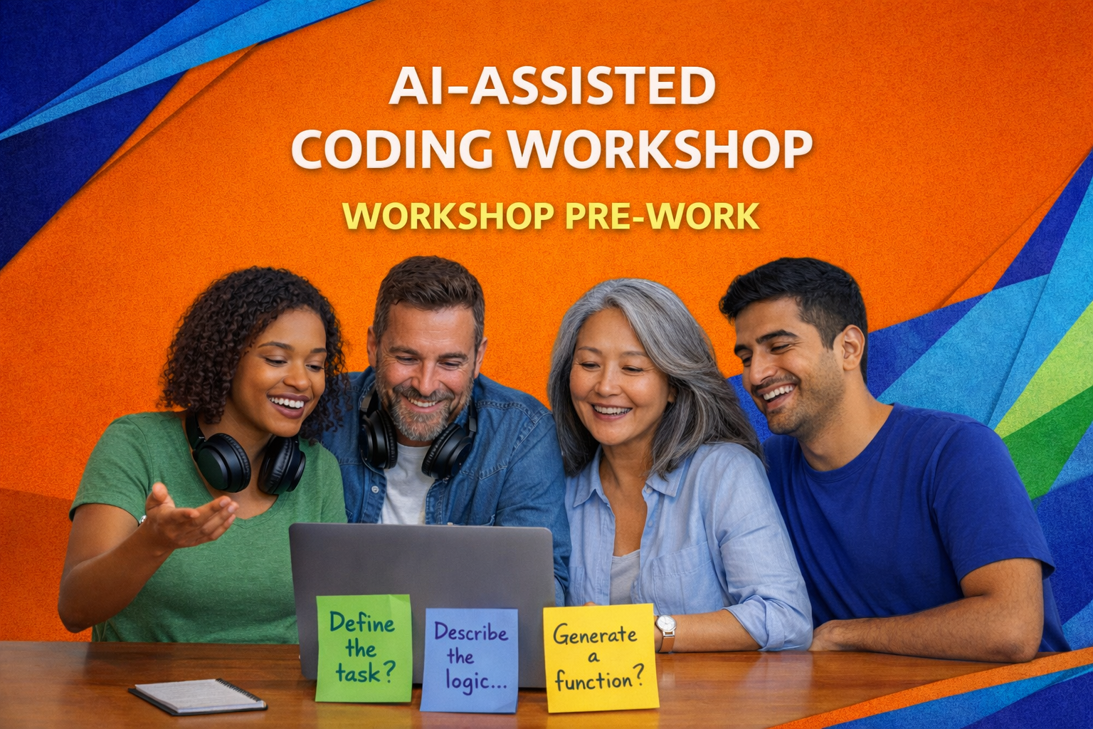 AI-assisted coding workshop setup guide hero image.