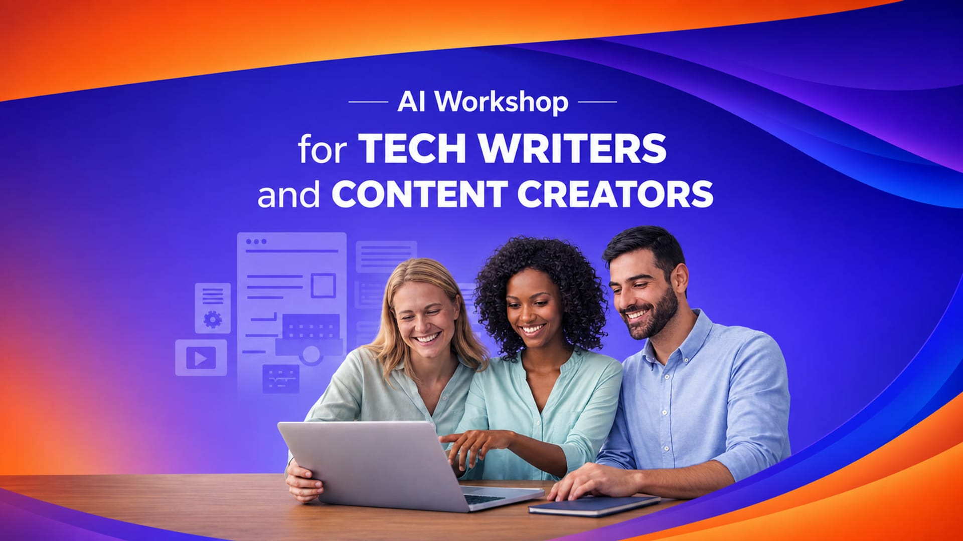 AI Workshop for Tech Writers and Content Creators illustration