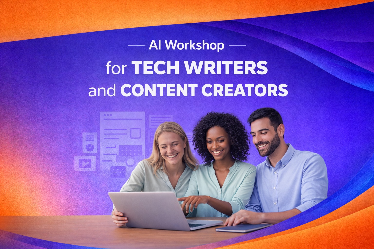 AI Workshop for Tech Writers and Content Creators illustration